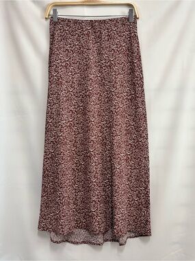 Women's Warm Brown Speckled Midi Skirt